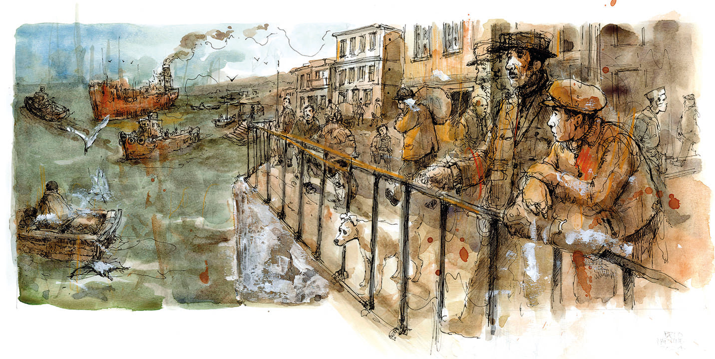 Lanchas en la bahia. Novela grafica.