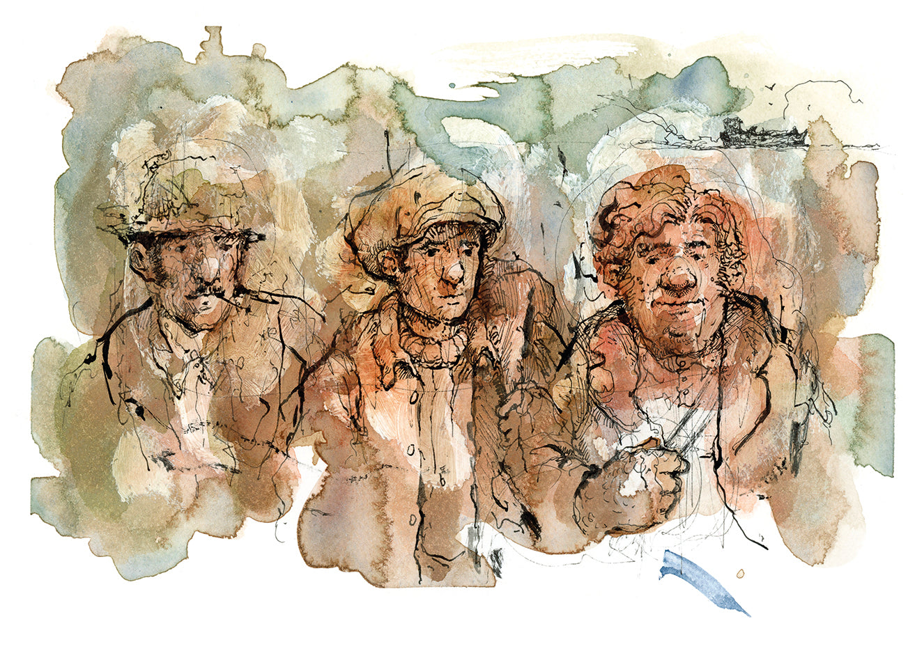 Lanchas en la bahia. Novela grafica.